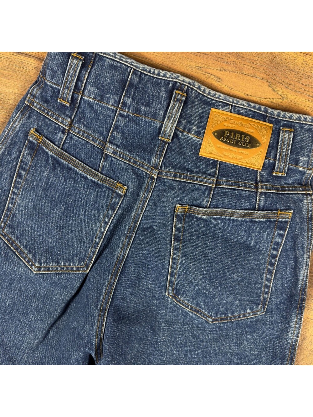 Vintage 90s Paris Sport Club High Waisted Mom Jeans Womens 9